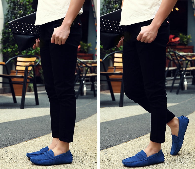 Soft suede loafers for men