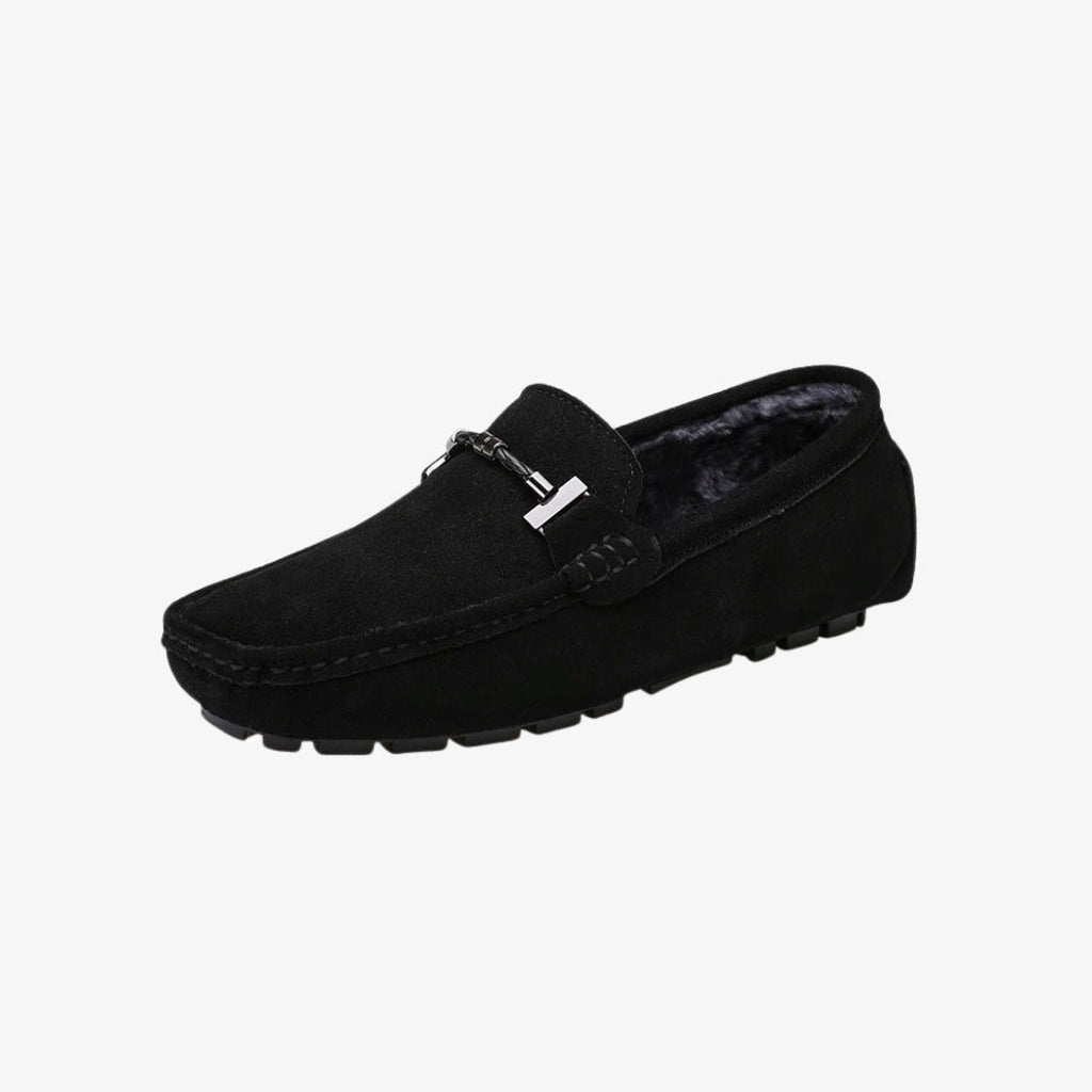 Men's lined suede loafers for everyday wear