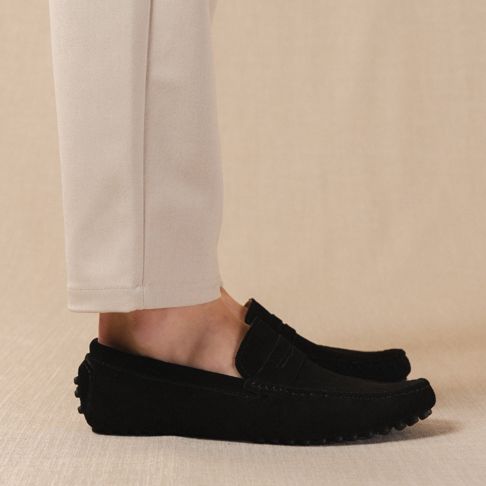 Classico - Men's premium suede driver loafers