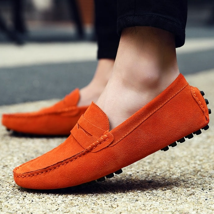 Soft suede loafers for men