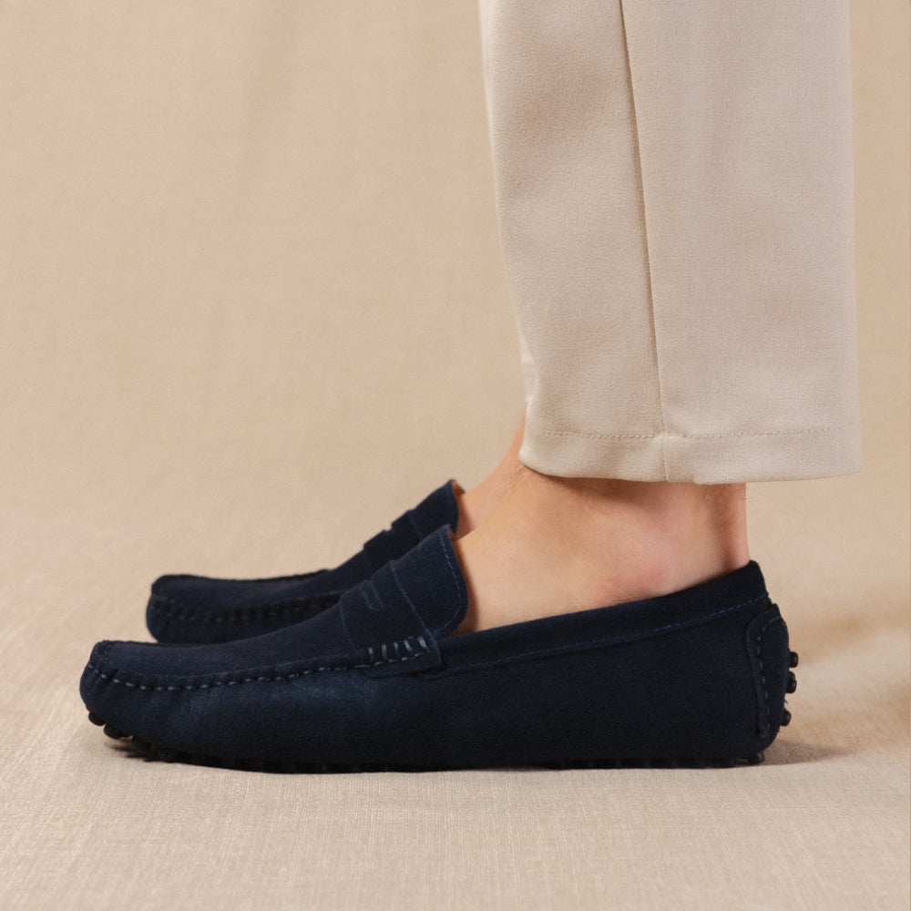 Classico - Men's premium suede driver loafers