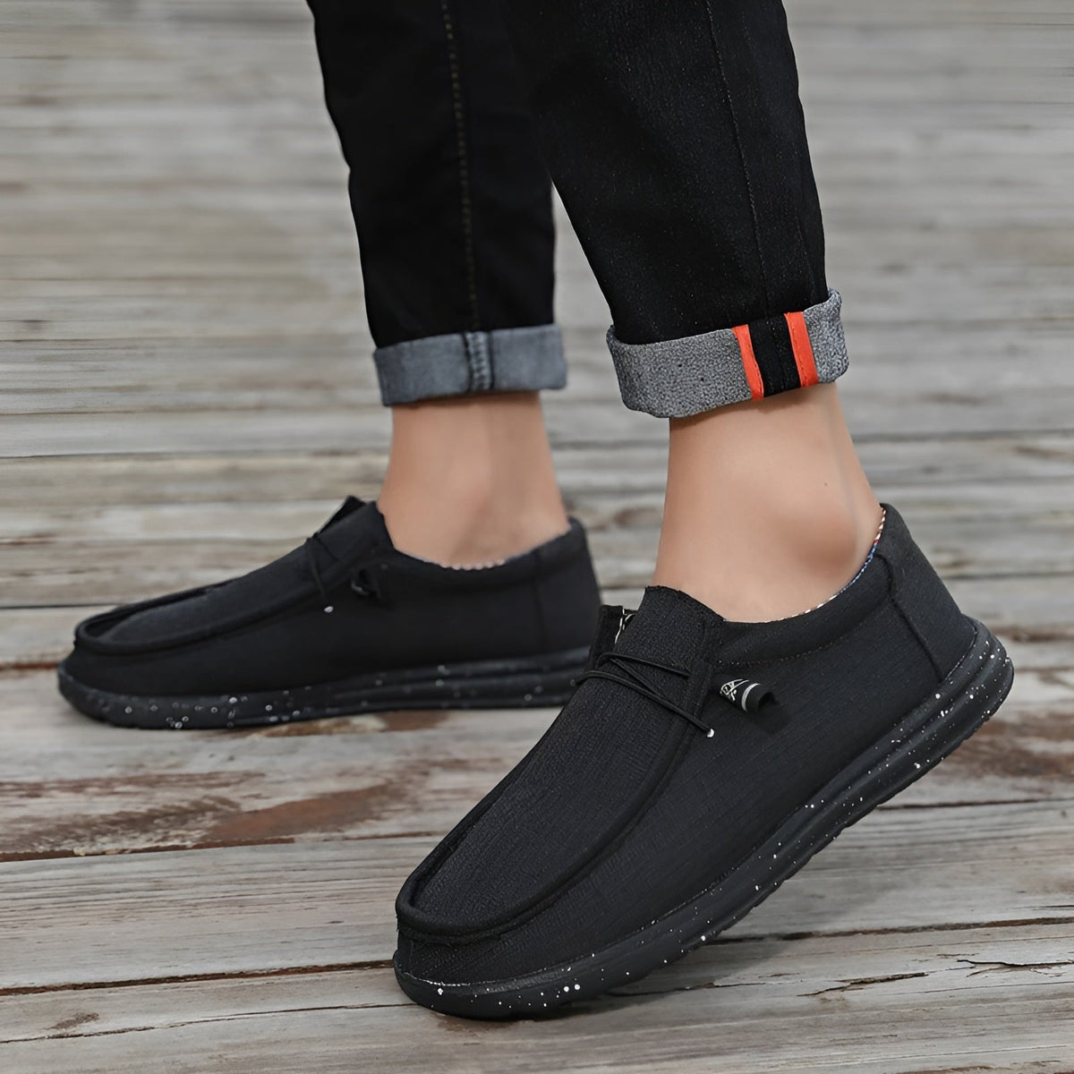 Men's summer fabric loafers
