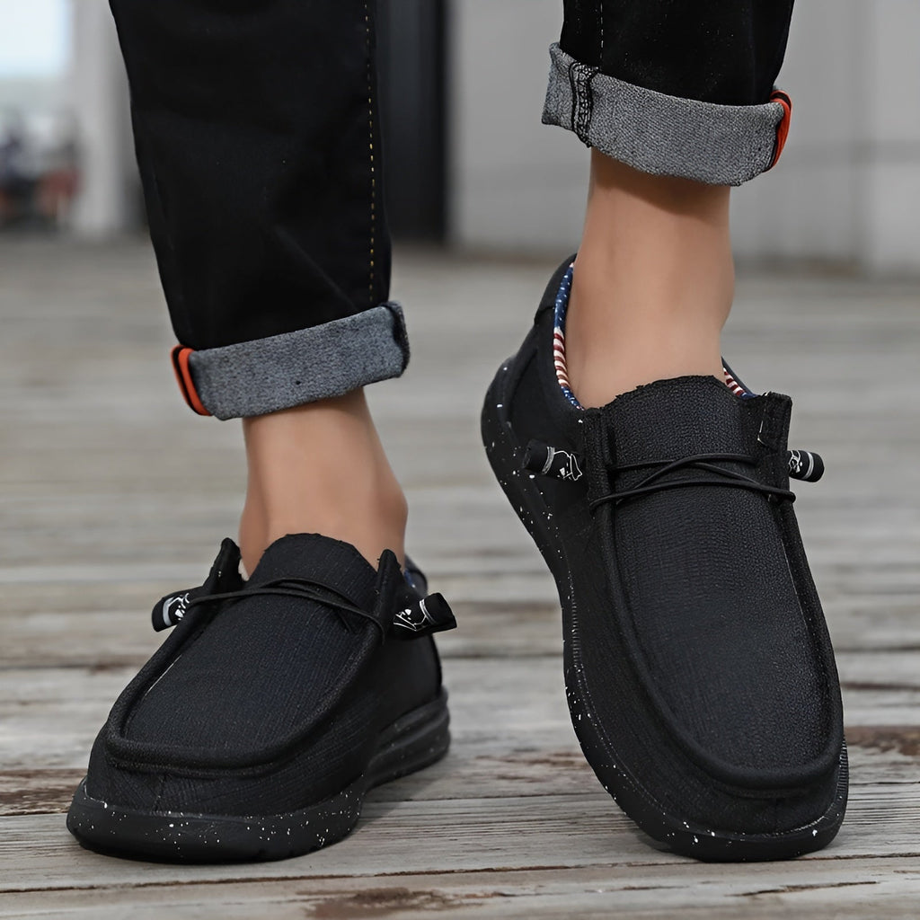 Men's summer fabric loafers
