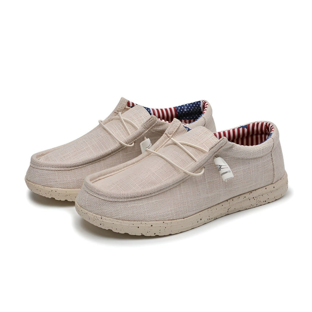 Men's summer fabric loafers