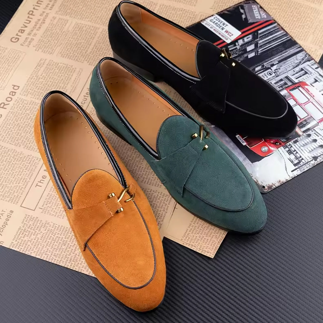 Elegant suede loafers for men