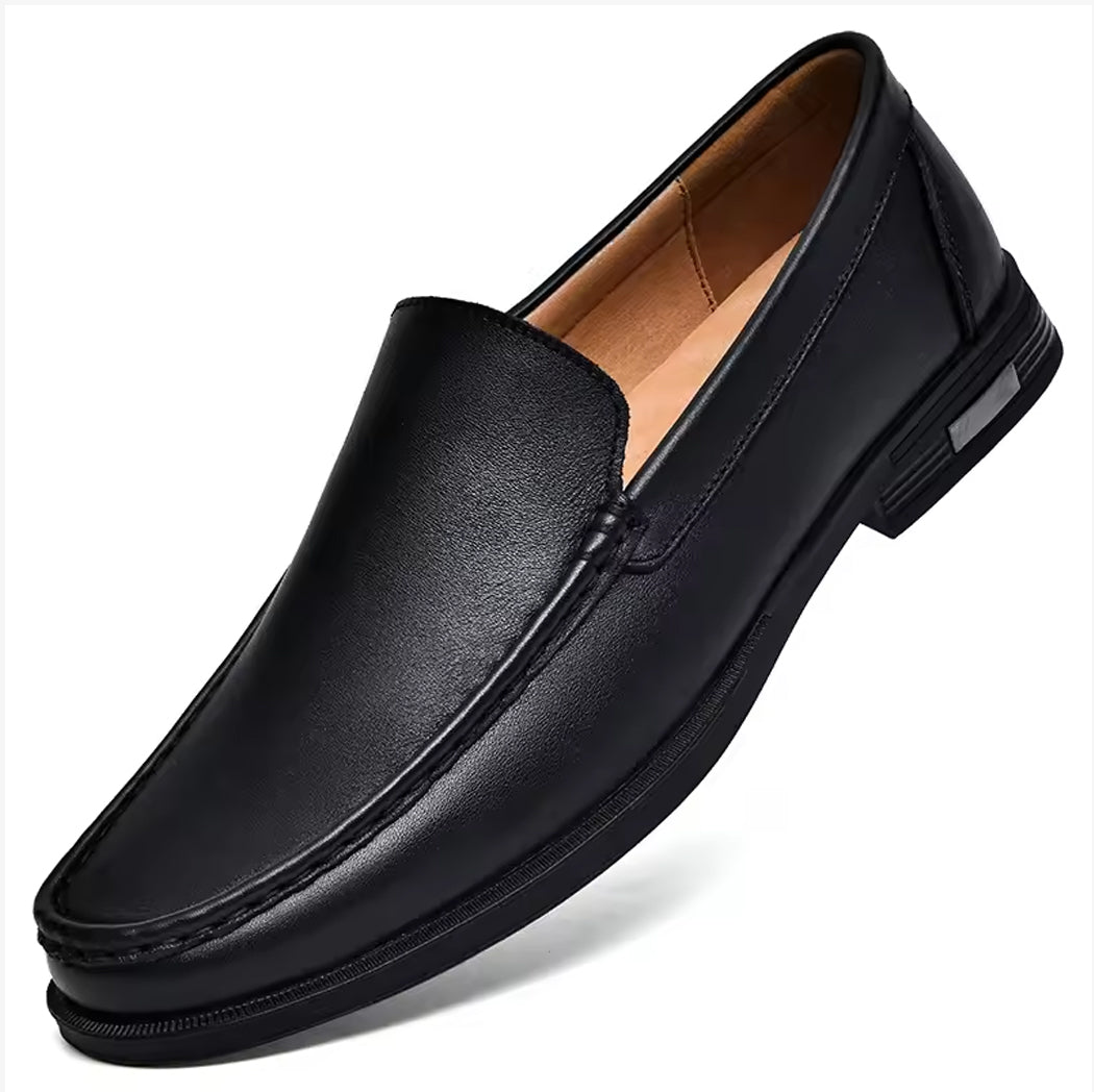 Casual leather loafers for men