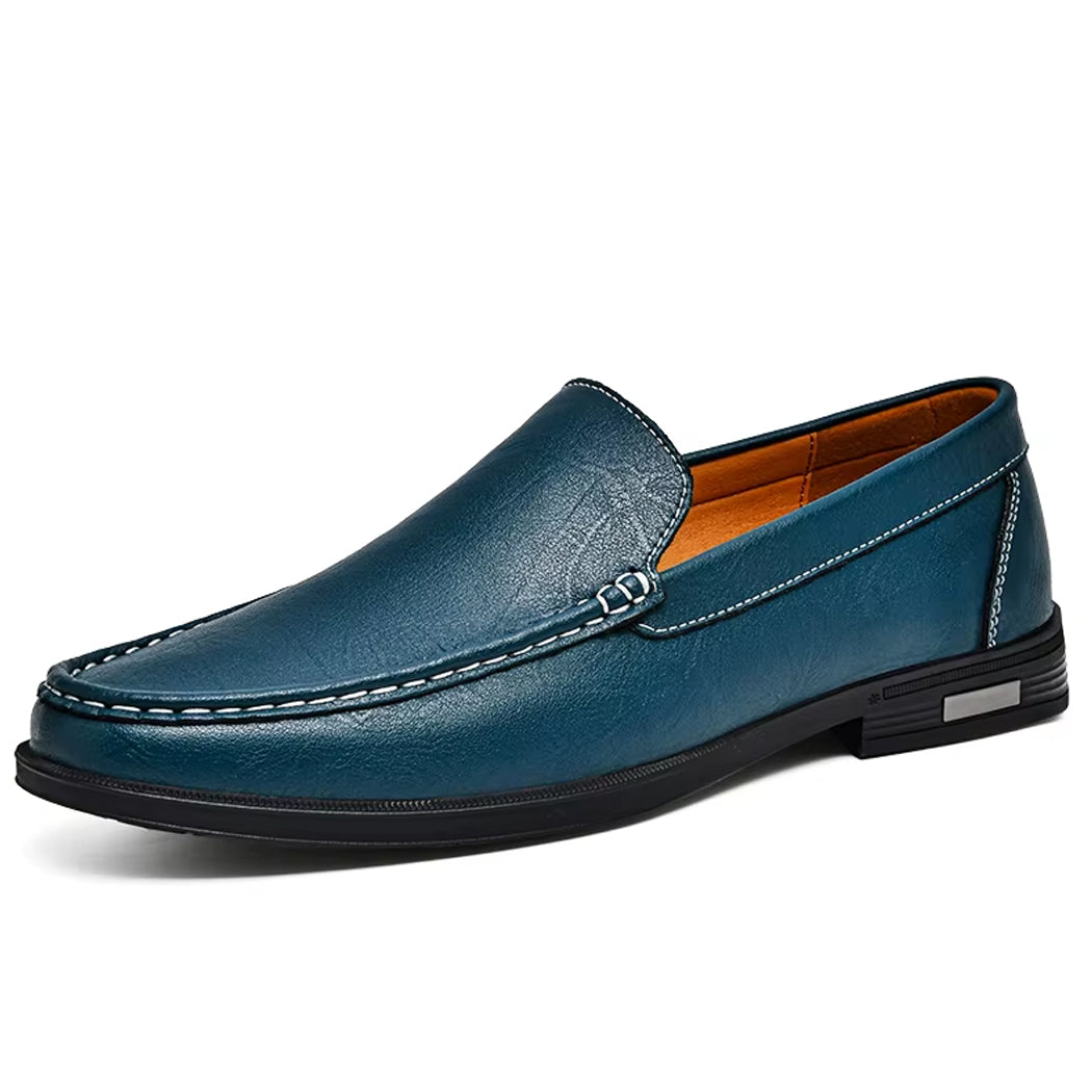 Casual leather loafers for men