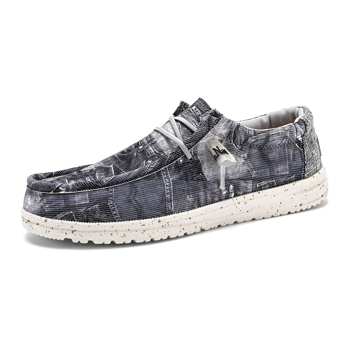 Men's denim-effect loafers
