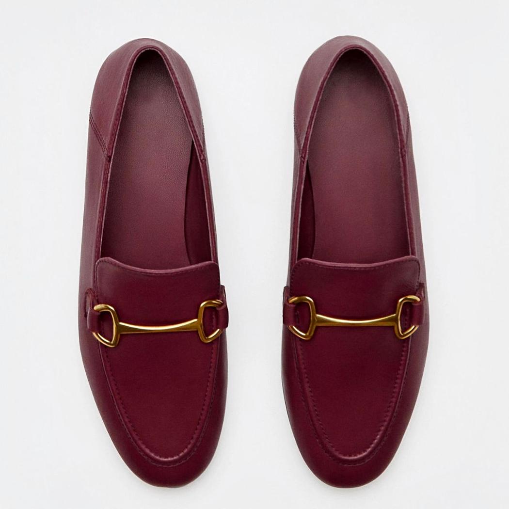 Women's thin, lightweight genuine leather loafers