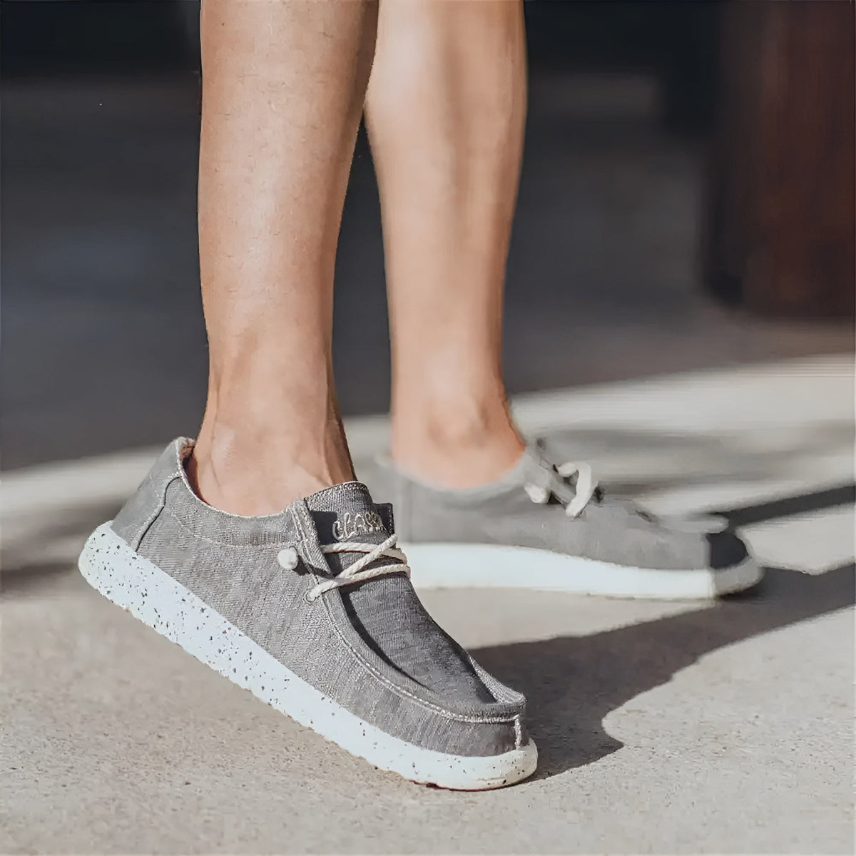 Men's denim loafers