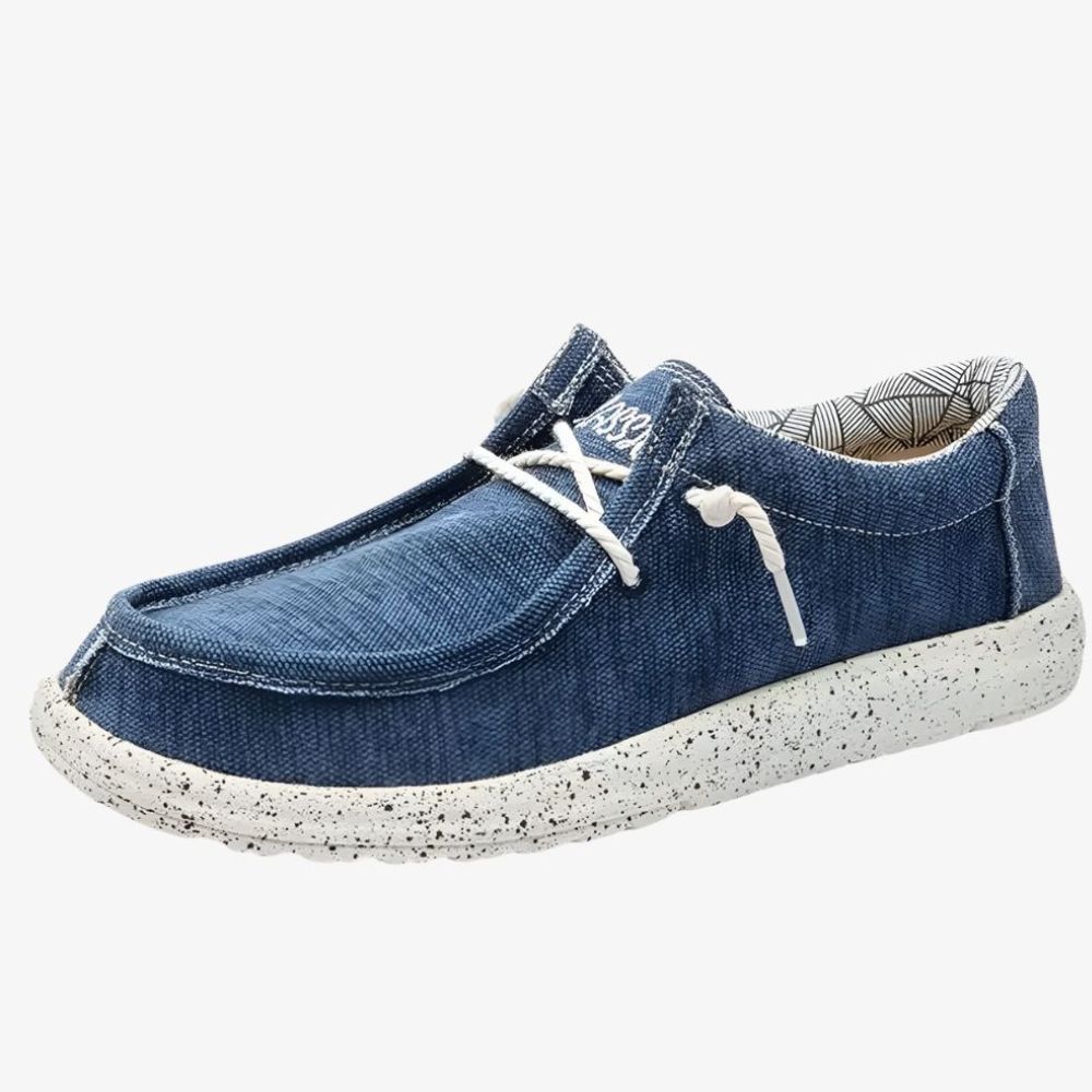 Denim loafers for men
