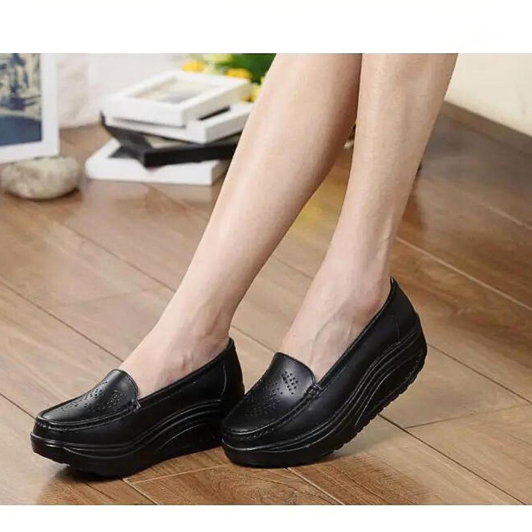 Women's breathable colorful platform loafers