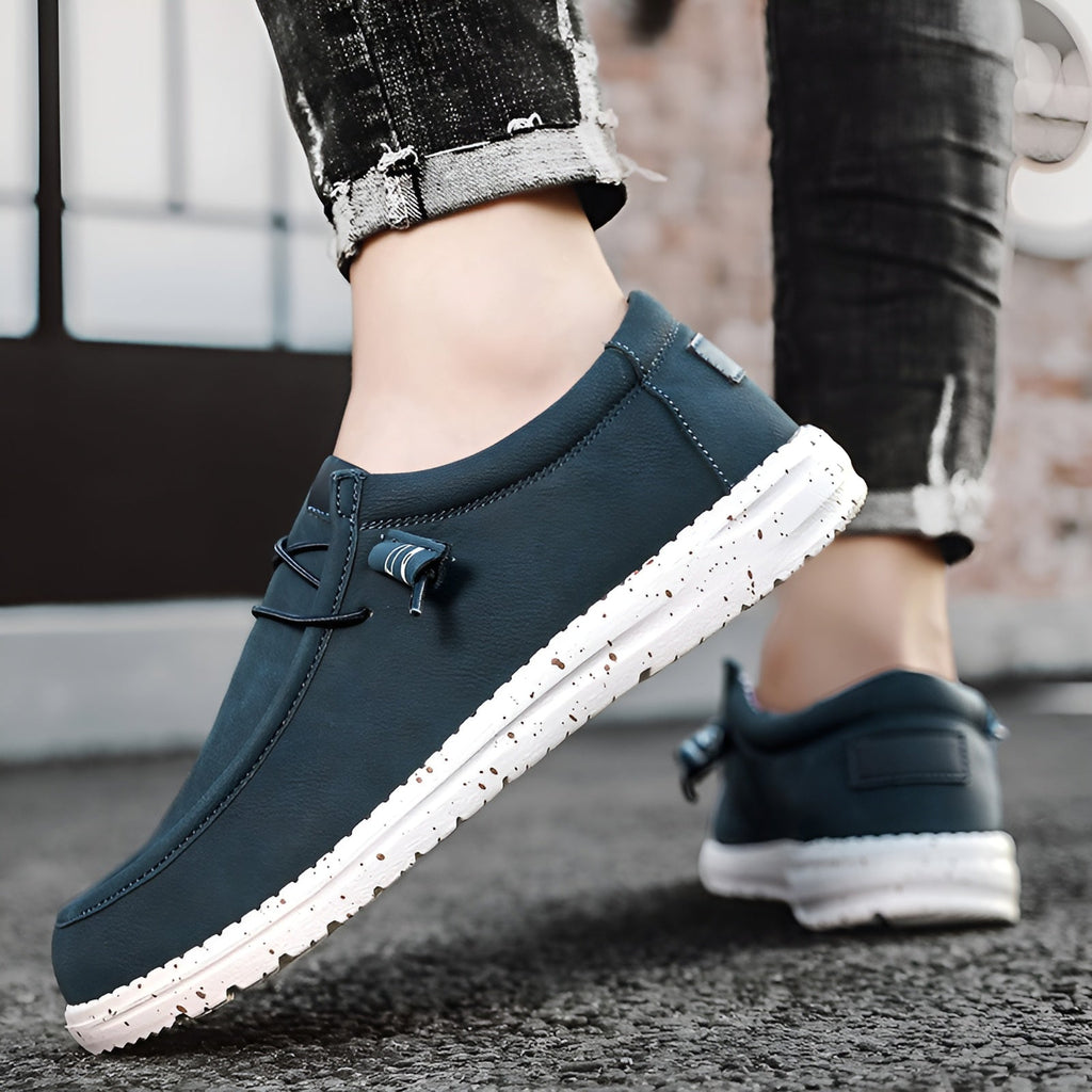 Men's American faux leather loafers