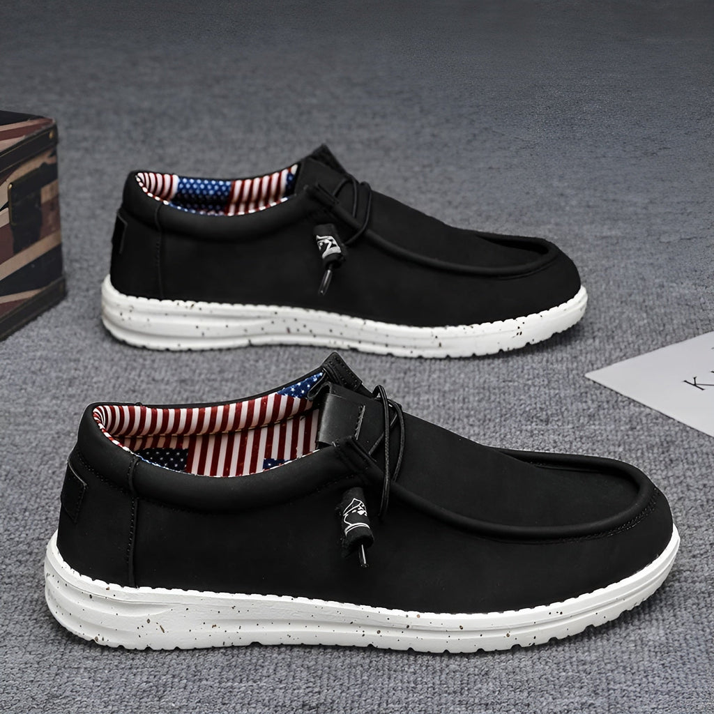 Men's American faux leather loafers