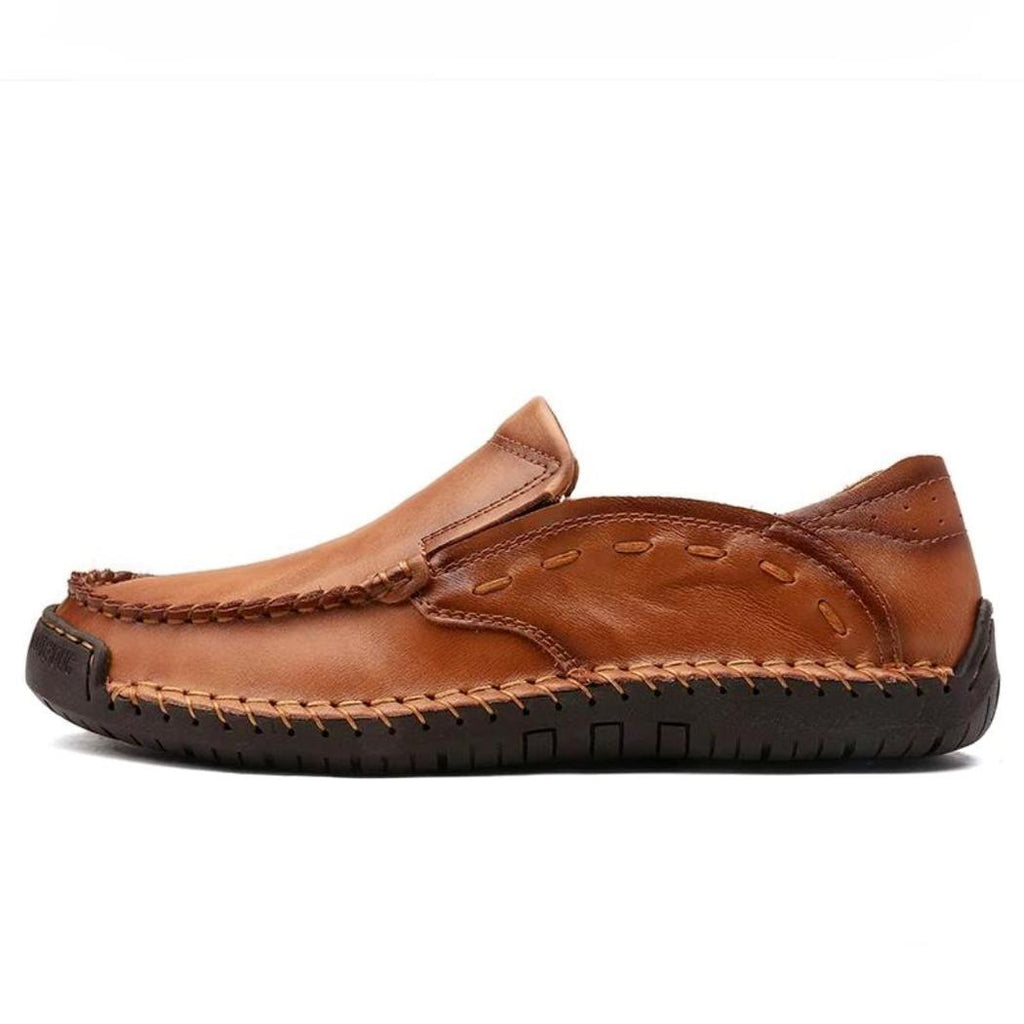 Men's soft faux leather loafers
