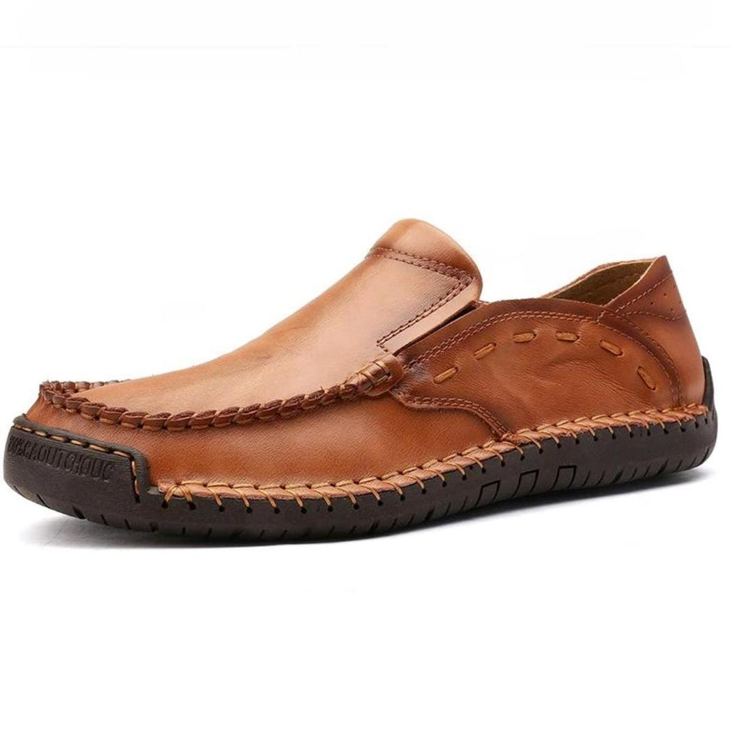 Men's soft faux leather loafers