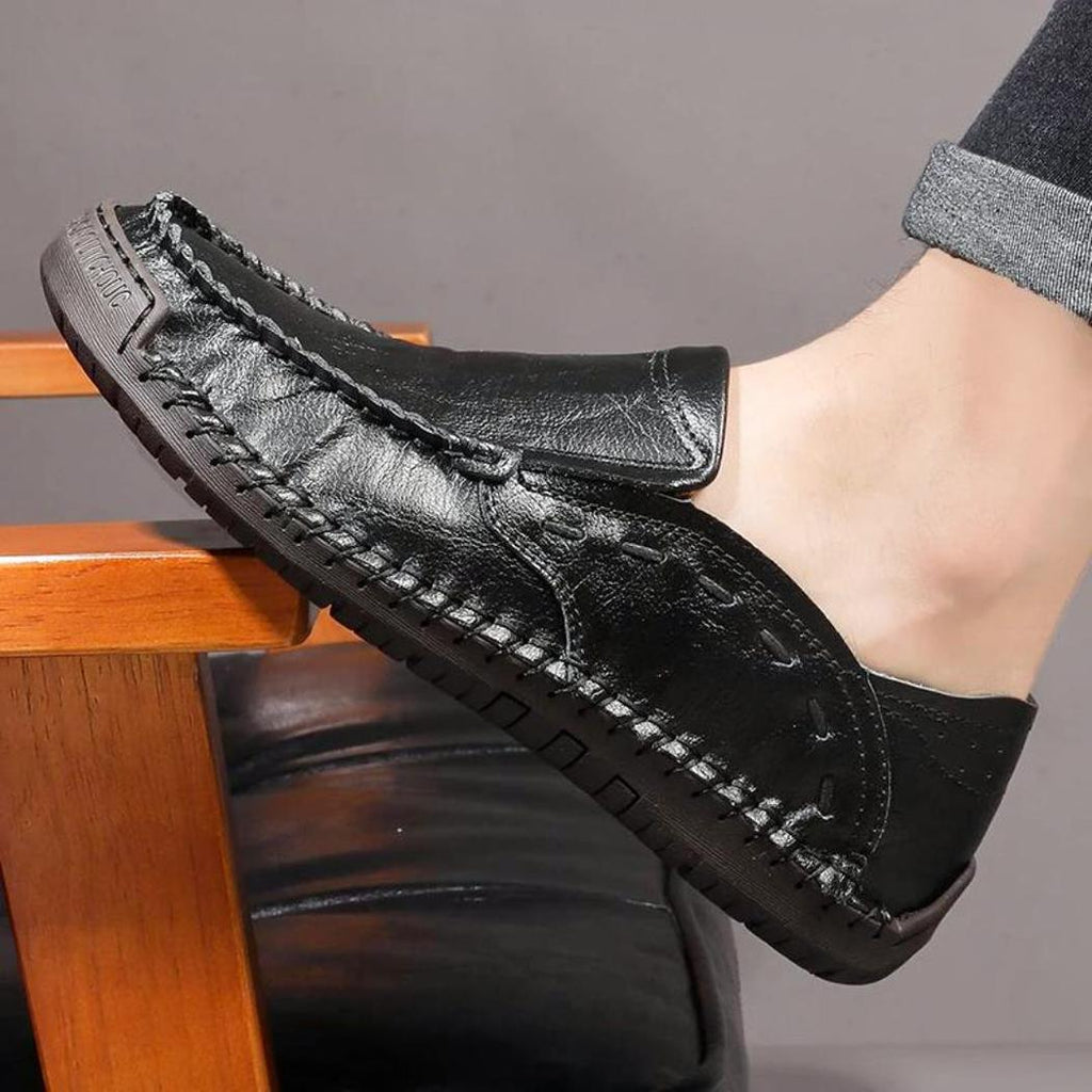 Men's soft faux leather loafers