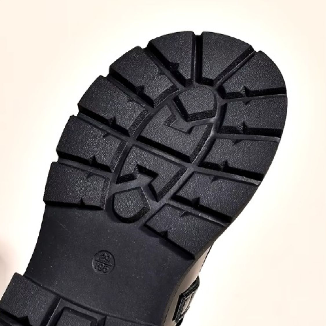Girls' trendy black double-strap loafers