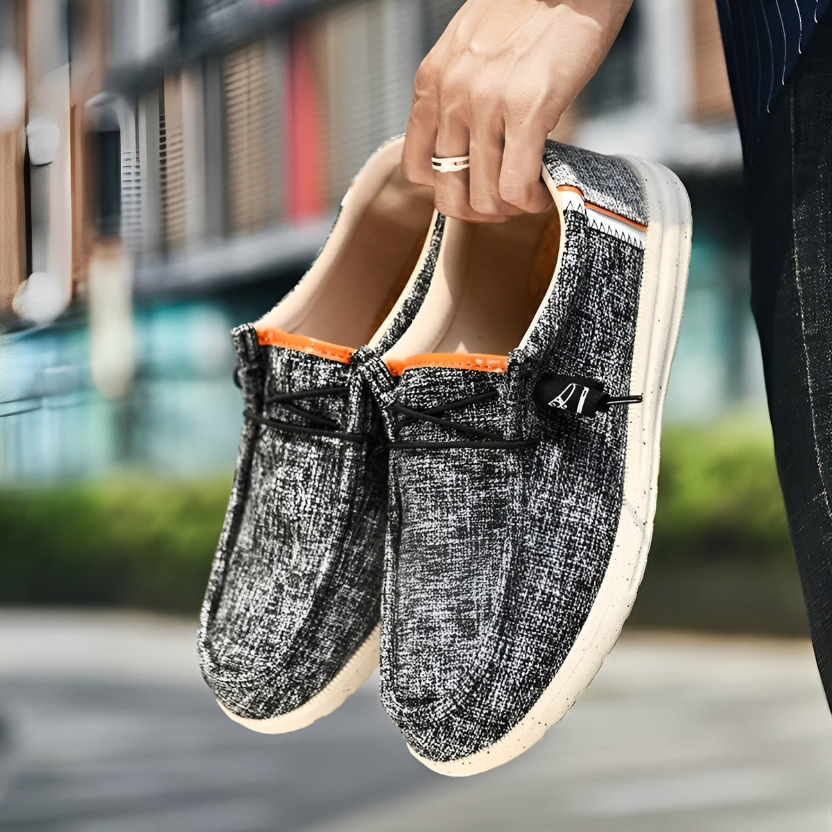 Men's canvas loafers