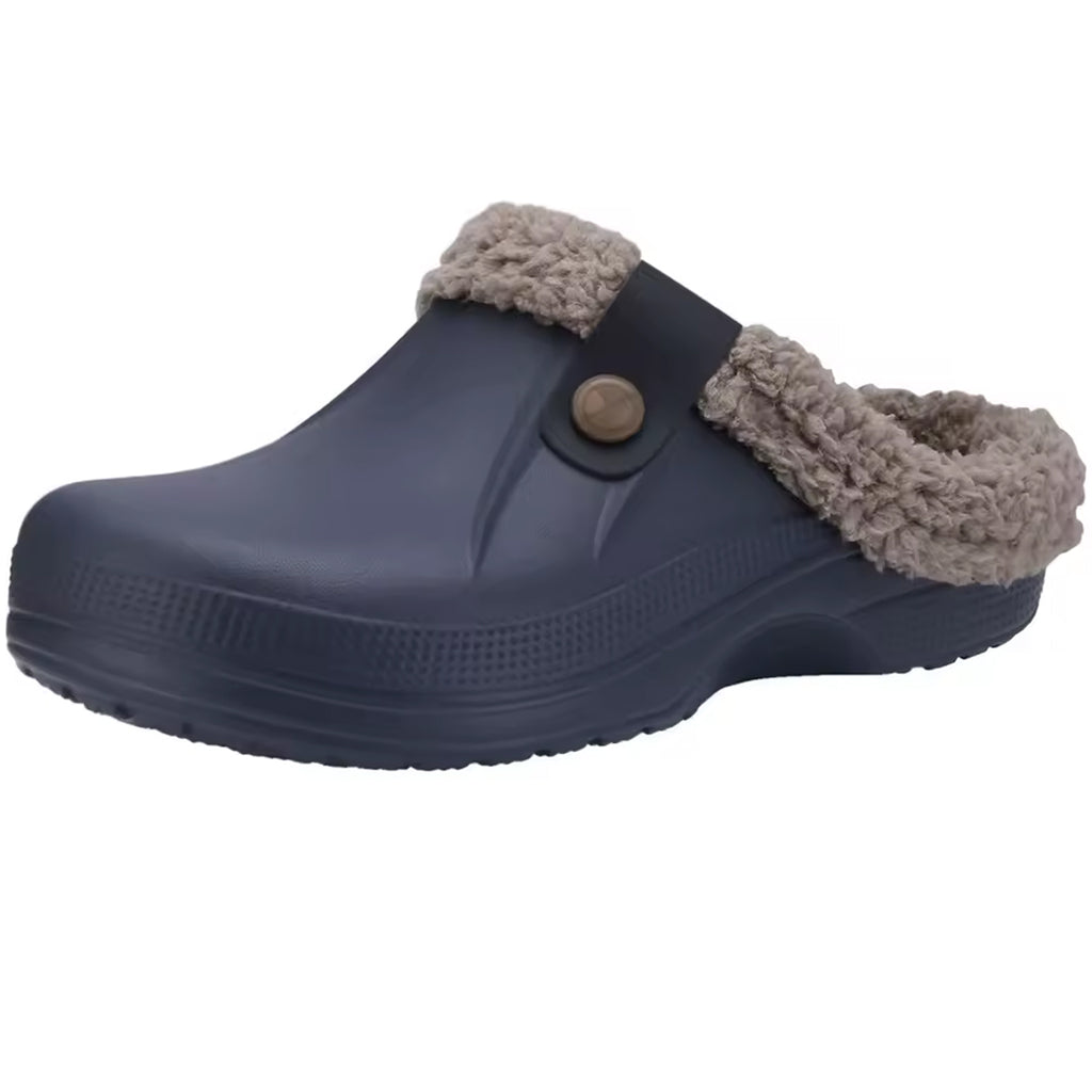 Lined waterproof clog loafers for women