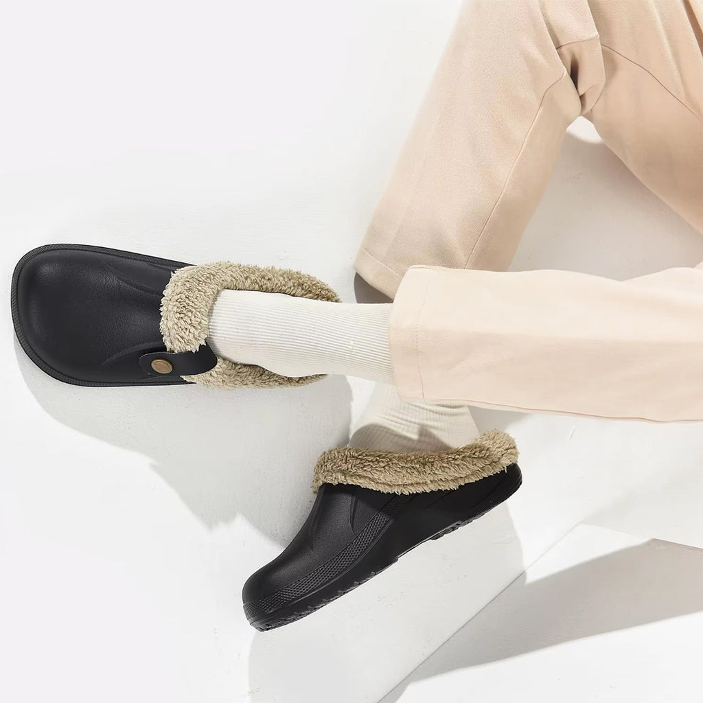 Lined waterproof clog loafers for men