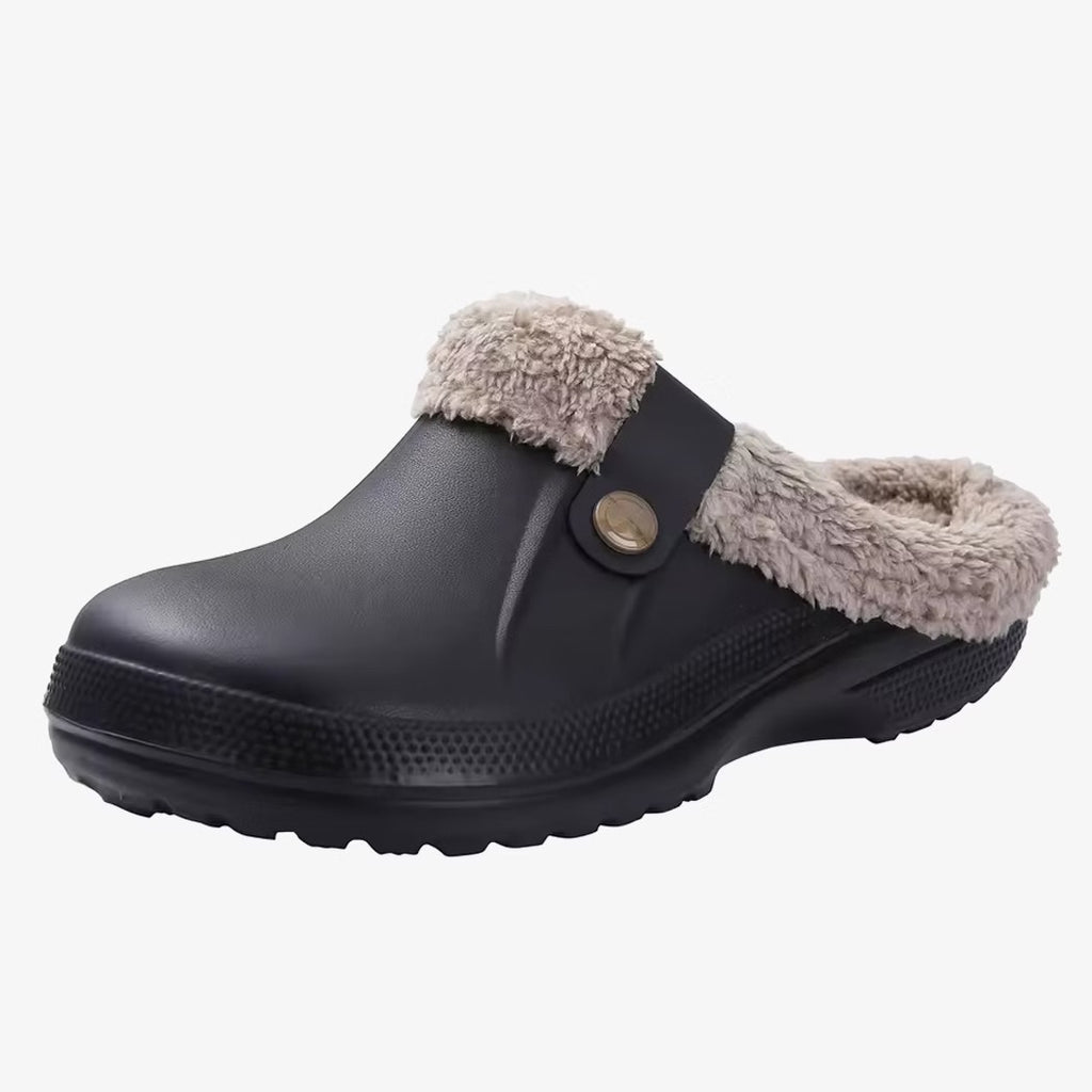 Lined waterproof clog loafers for men on a white background