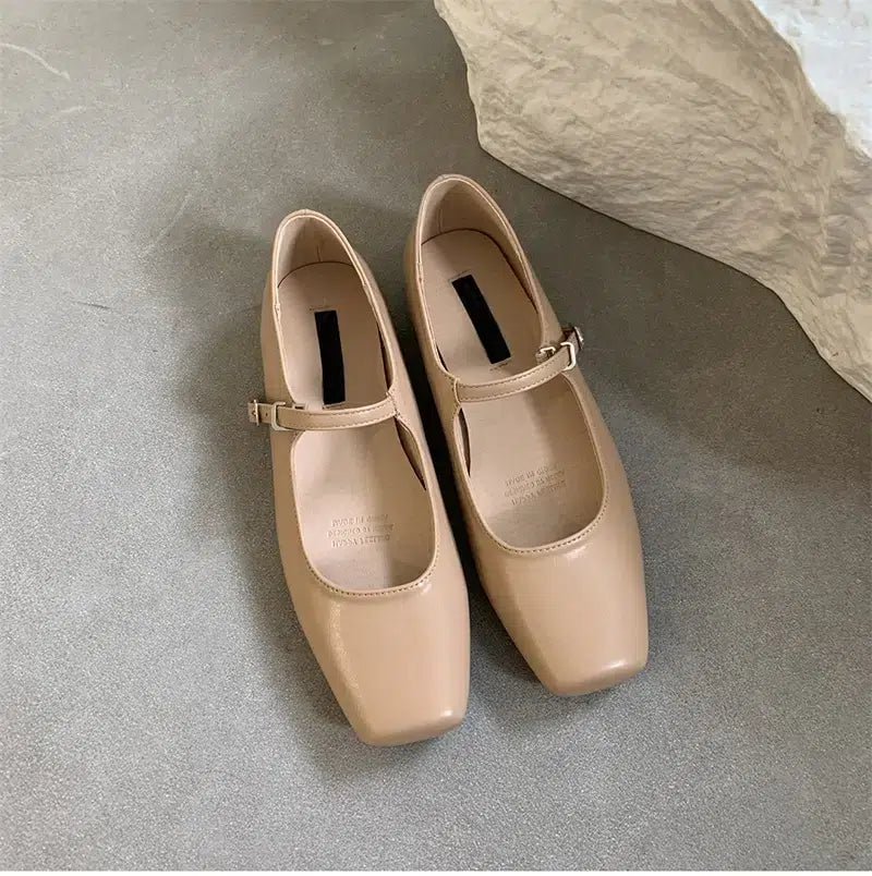 Trendy strappy Mary Jane ballerinas