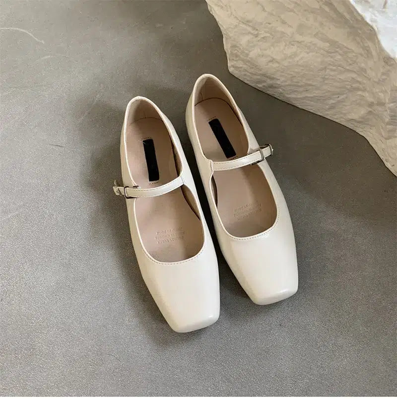 Trendy strappy Mary Jane ballerinas