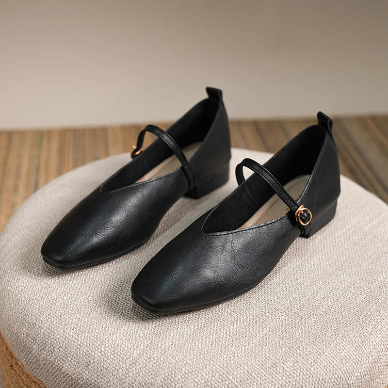 Mary Jane strappy ballerinas Elegant and retro