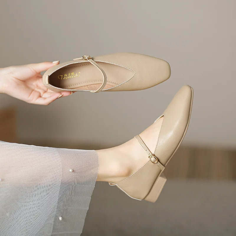 Mary Jane strappy ballerinas Elegant and retro