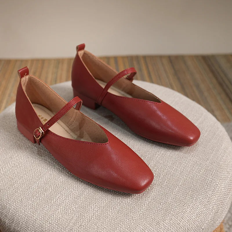 Mary Jane strappy ballerinas Elegant and retro