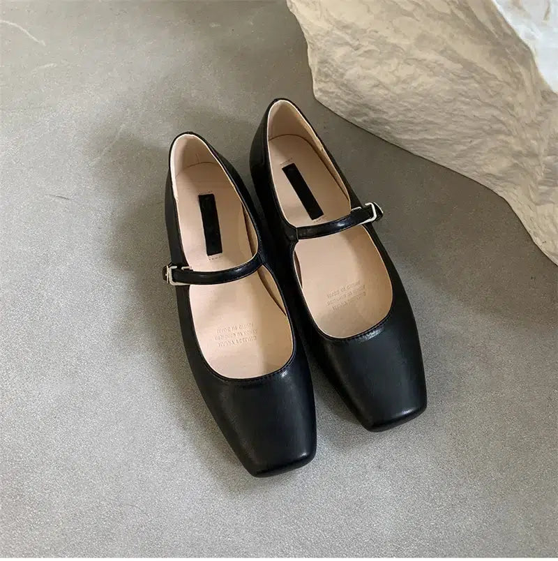 Trendy strappy Mary Jane ballerinas