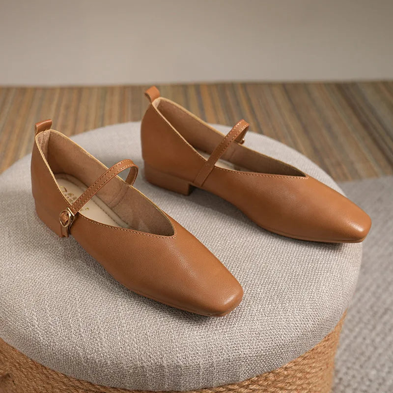 Mary Jane strappy ballerinas Elegant and retro