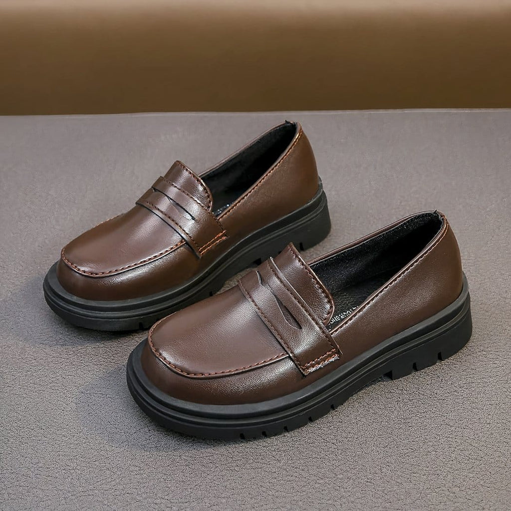 Boys' thick-soled loafers