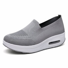 Breathable knit orthopedic loafers for women, Grey