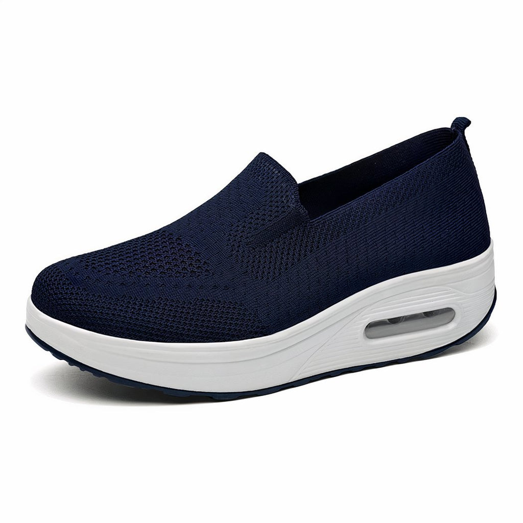 Breathable knit orthopedic loafers for women