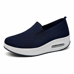 Breathable knit orthopedic loafers for women, Blue