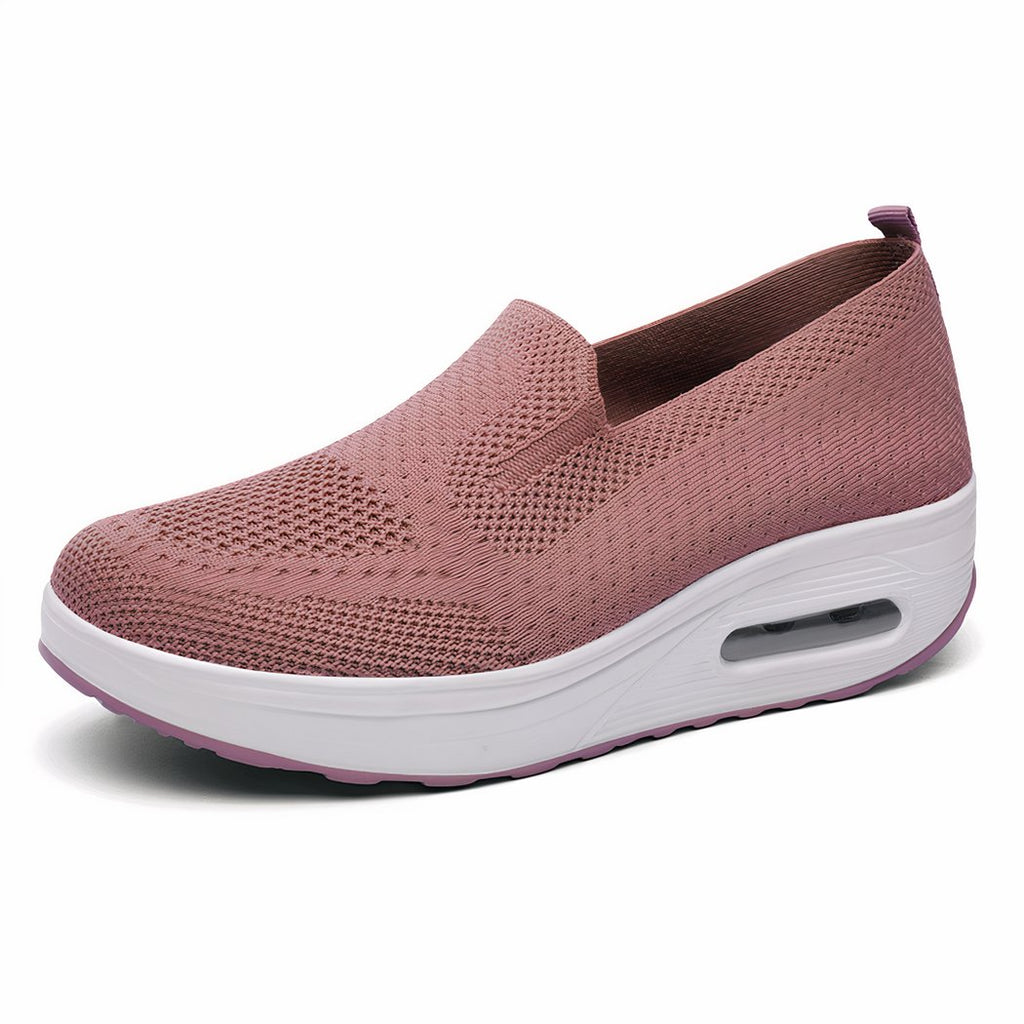 Breathable knit orthopedic loafers for women