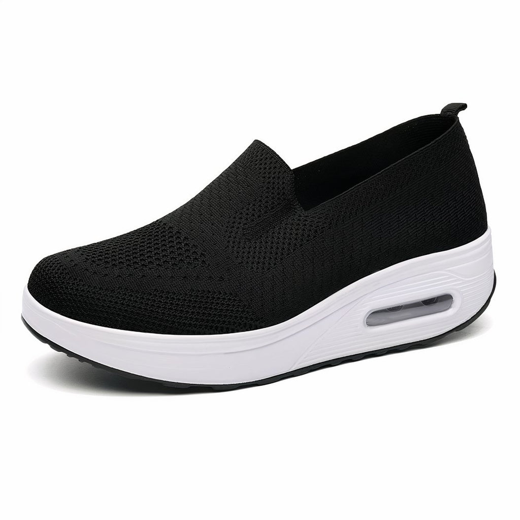 Breathable knit orthopedic loafers for women