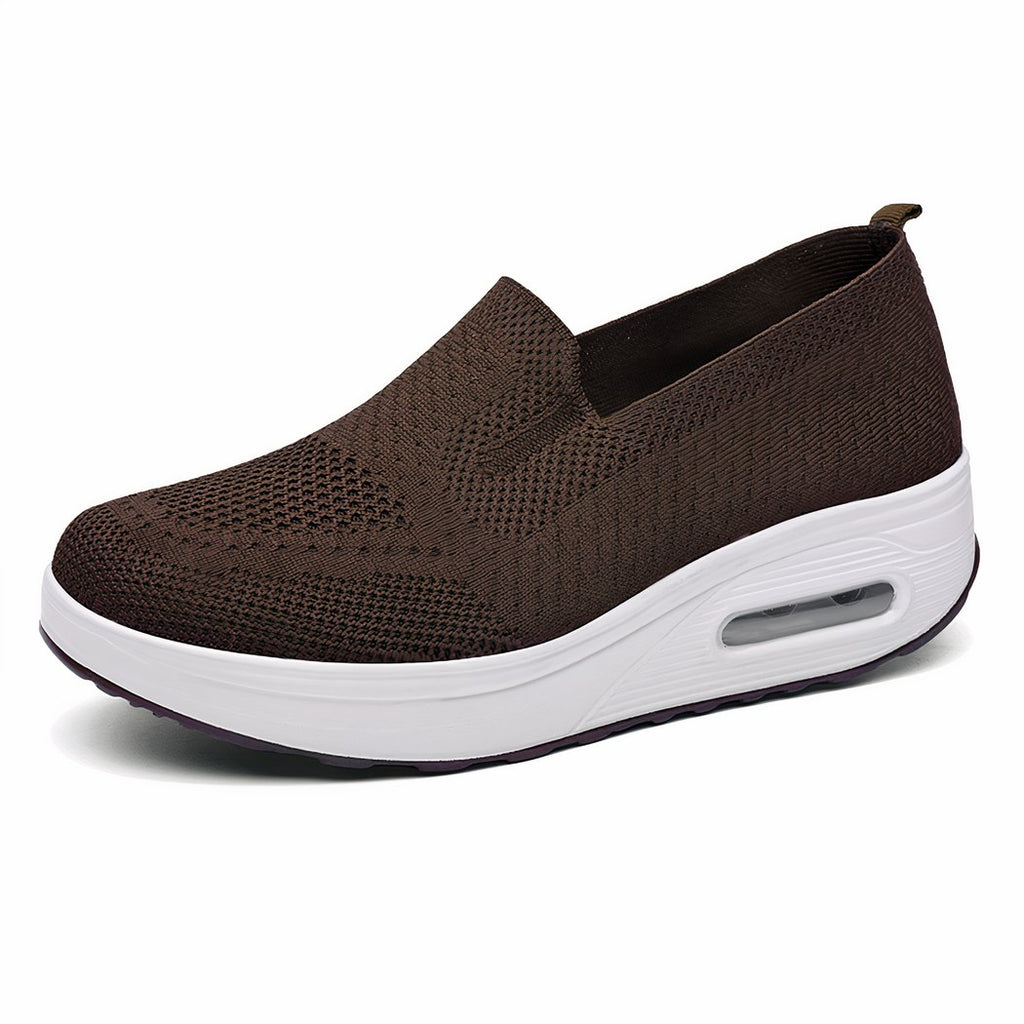 Breathable knit orthopedic loafers for women
