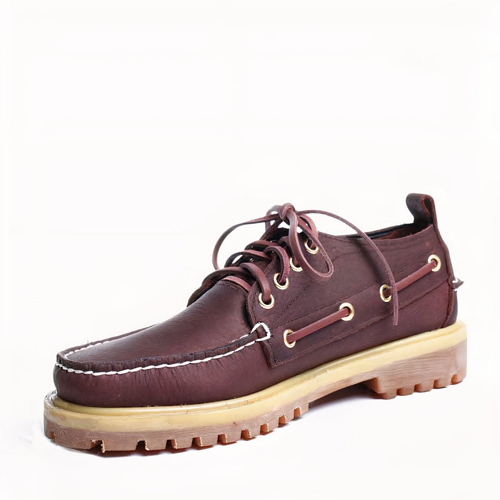 British-style boat loafers for men