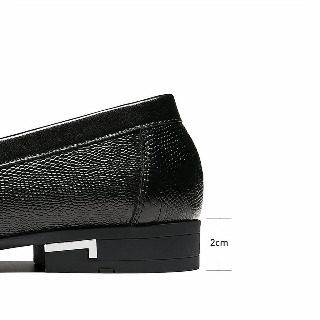 leather loafer heel