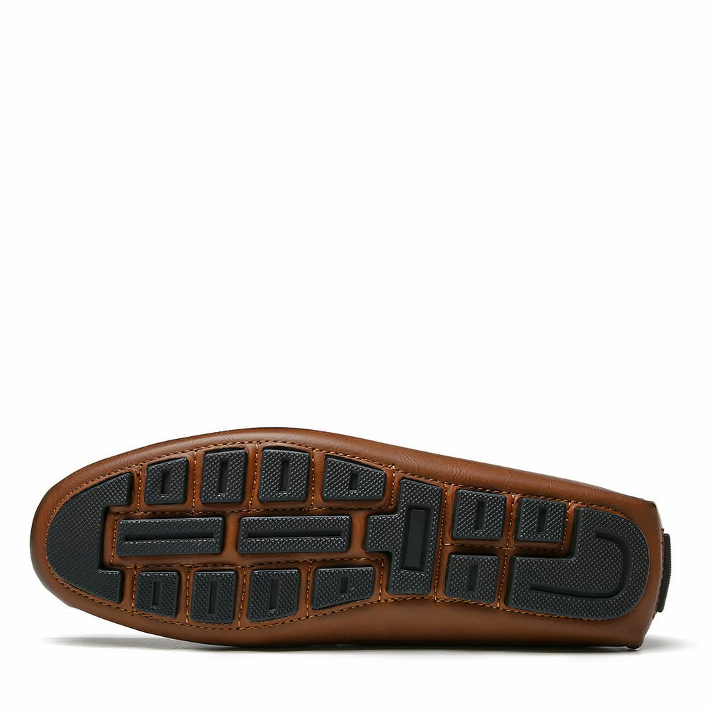 Comfortable loafers for men in synthetic leather