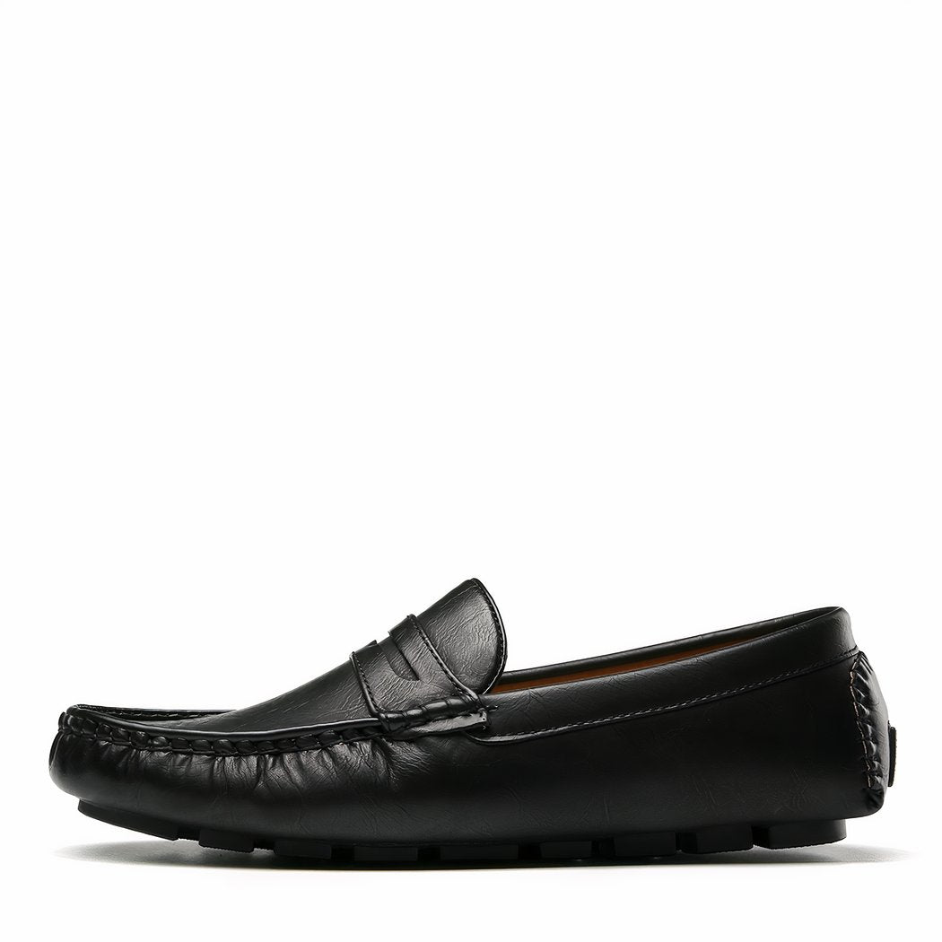 Comfortable loafers for men in synthetic leather