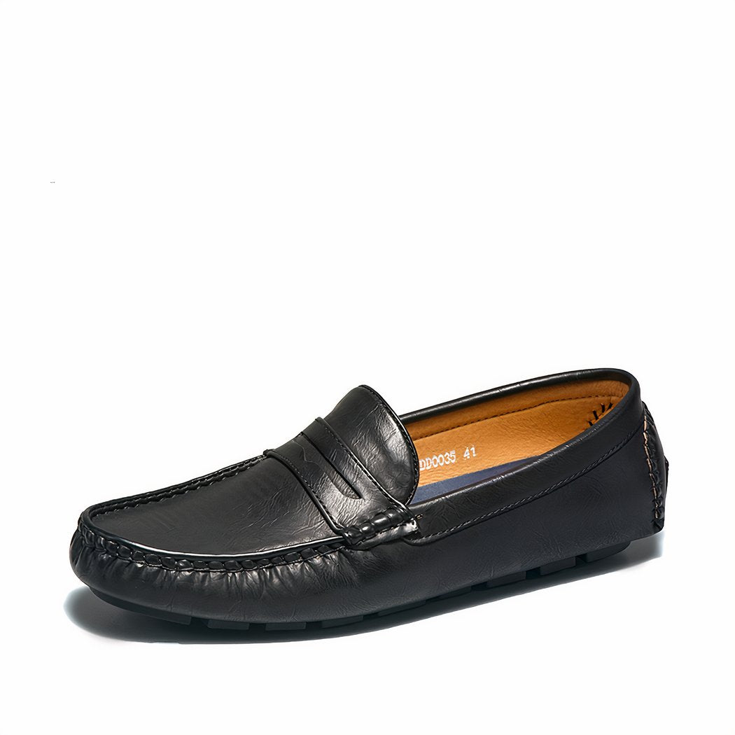 Comfortable loafers for men in synthetic leather