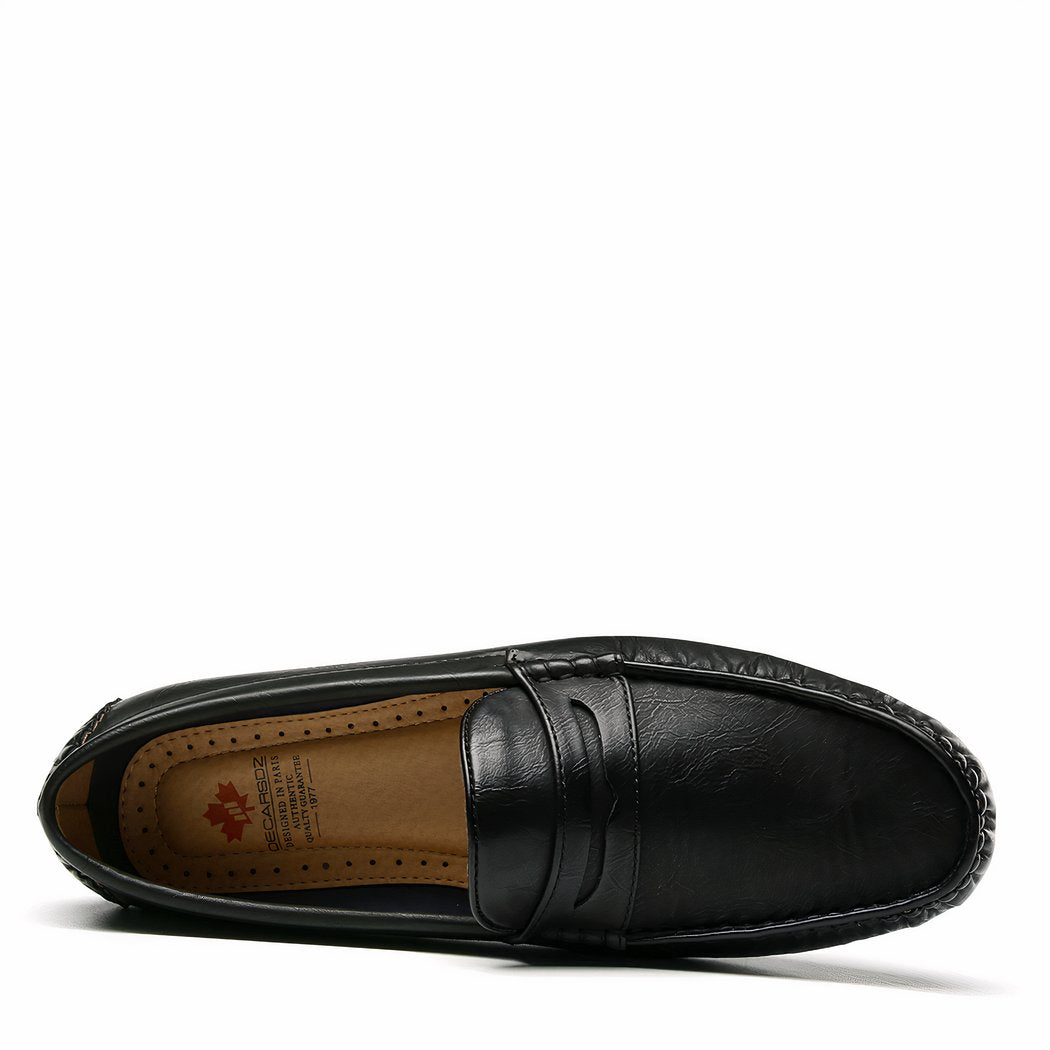 Comfortable loafers for men in synthetic leather