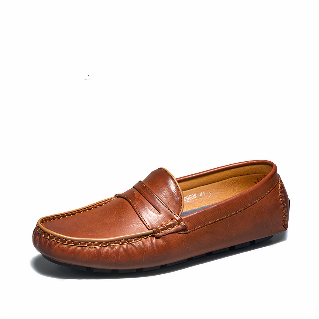 Comfortable loafers for men in synthetic leather