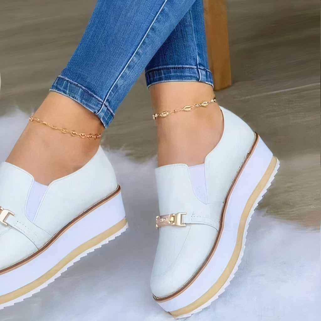 Comfortable platform loafers for women