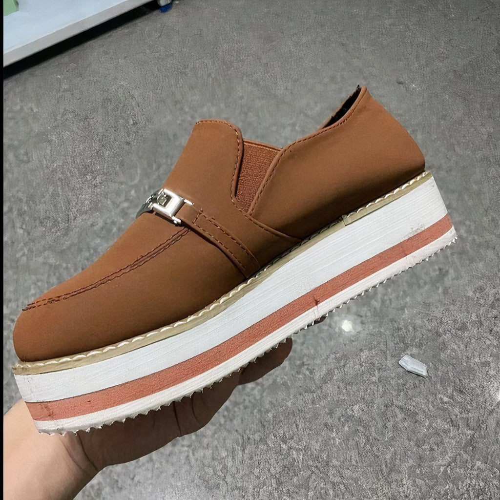 Comfortable platform loafers for women
