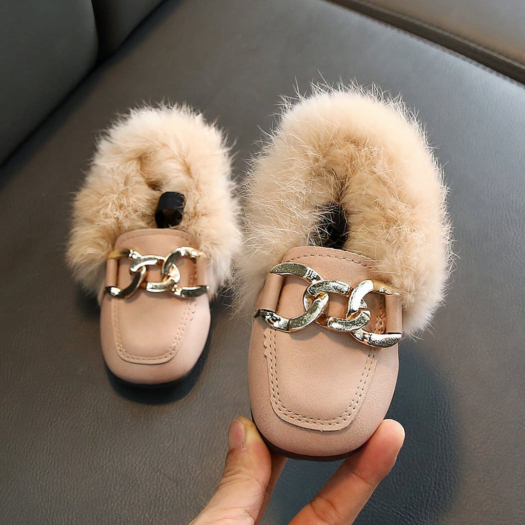 Filled loafers for girls